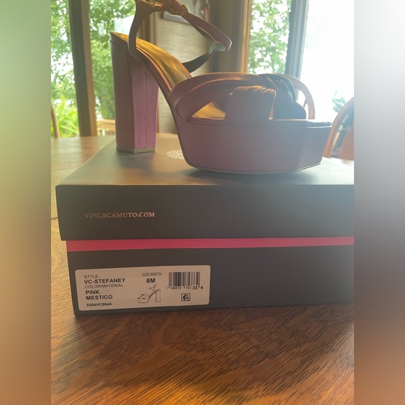 Vince Camuto Stefaney Platform Block Heel in Fushia - Picture 3 of 8